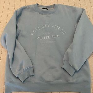 White fox crew neck